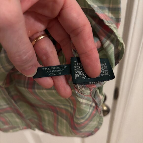 Lauren Ralph Lauren / Lauren Jean Co Button down long sleeve top - M - Picture 4 of 7